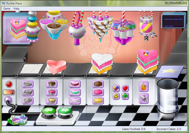 Purble Place Memory Game